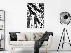 Kunstdruck auf Leinwand 'City Geometry Vertical'