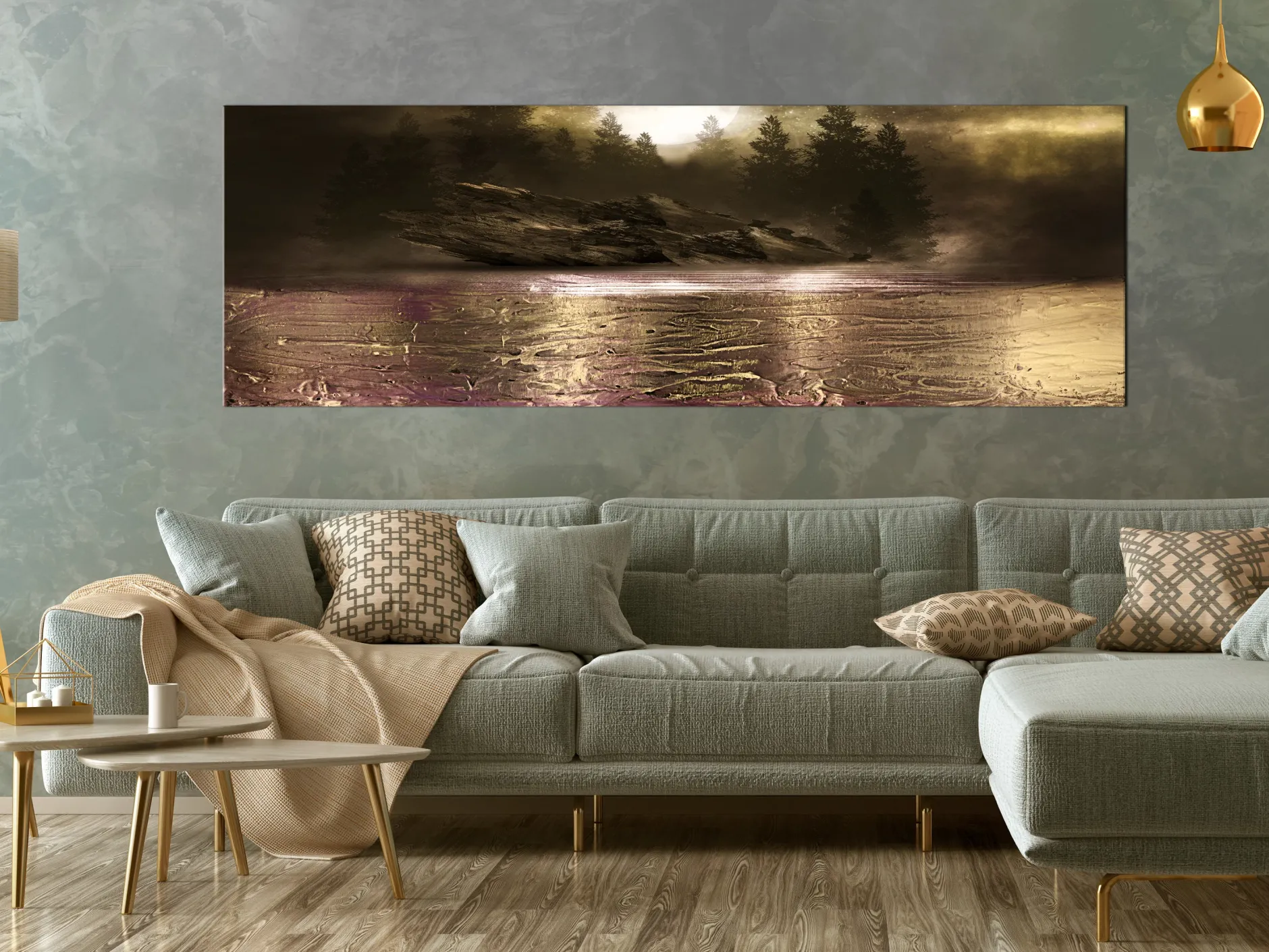 Kunstdruck auf Leinwand 'Contemplation Narrow - First Variant'
