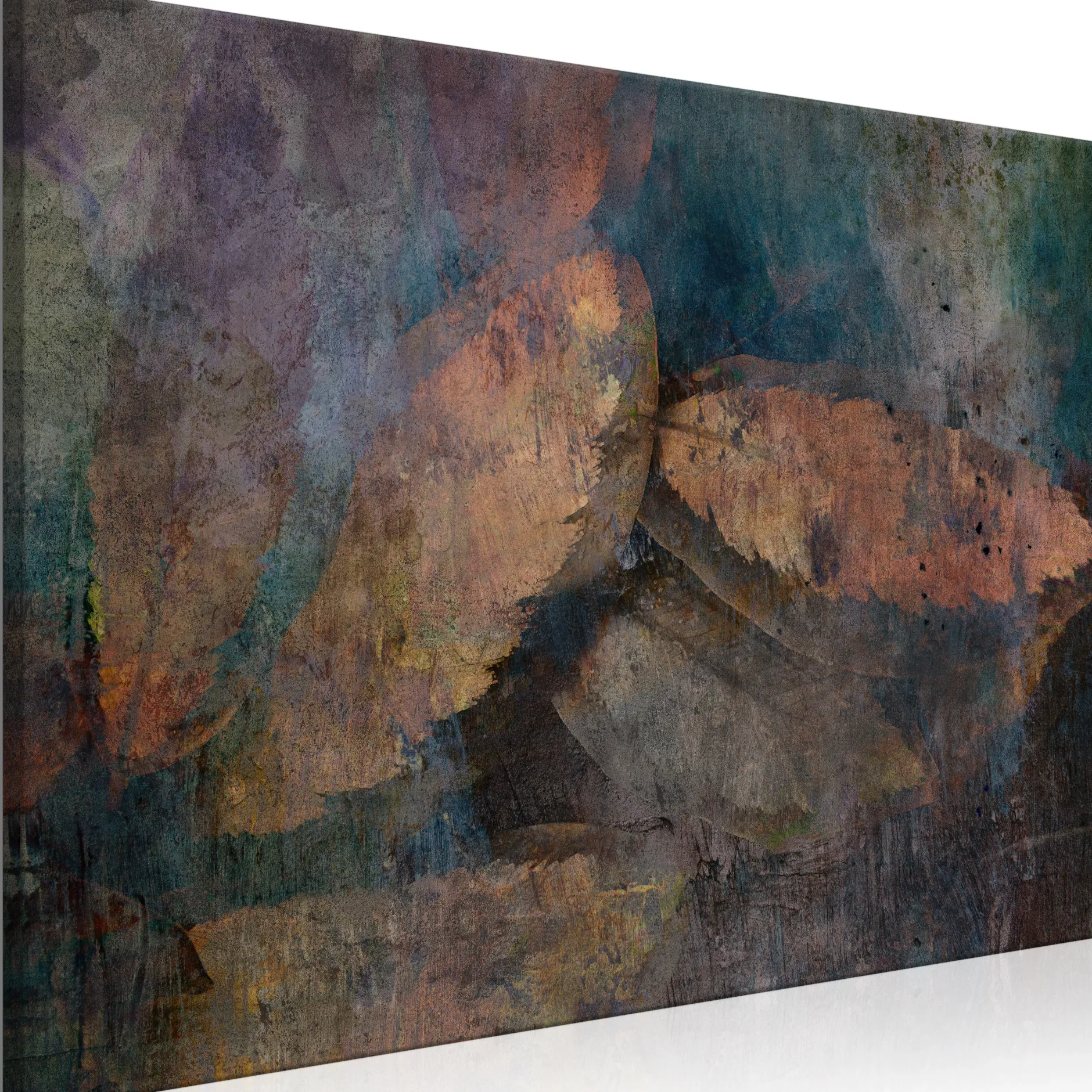 Kunstdruck auf Leinwand 'Copper Leaves Wide'