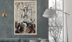 Kunstdruck auf Leinwand 'Death and Wine Vertical'