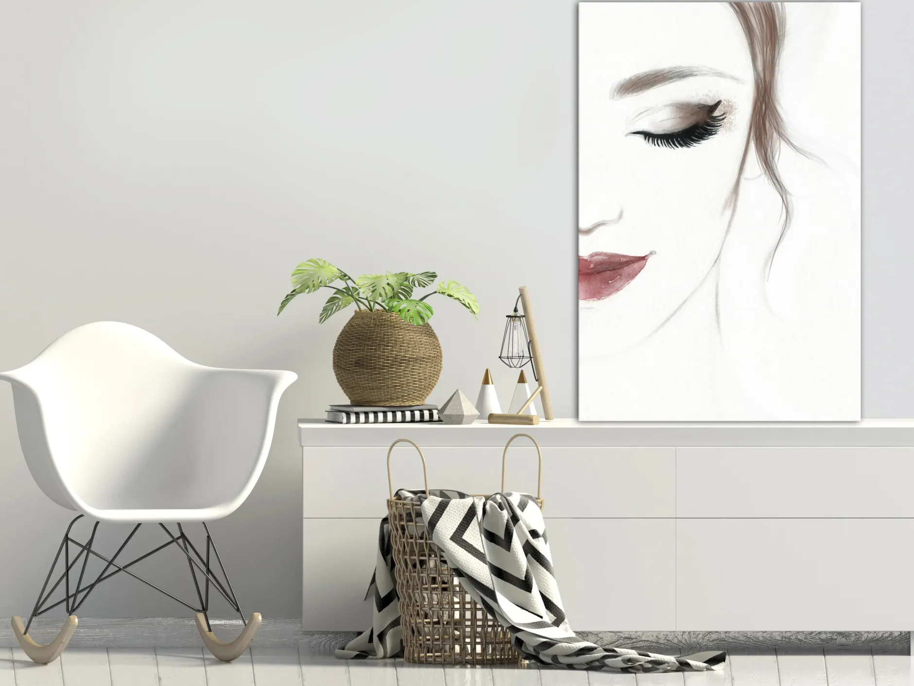 Kunstdruck auf Leinwand 'Delicate Beauty Vertical'