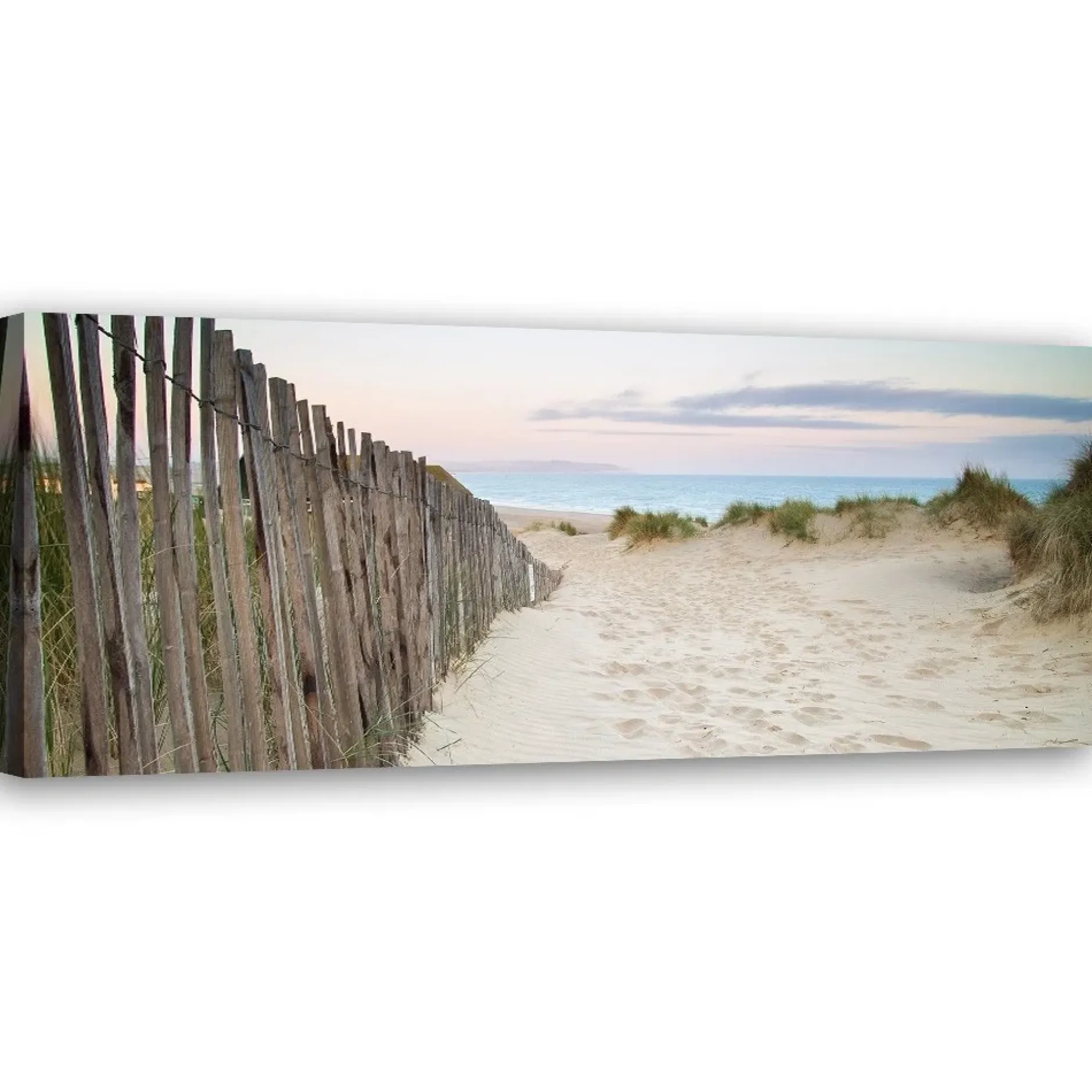 Kunstdruck auf Leinwand 'Fence Trail'