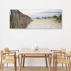 Kunstdruck auf Leinwand 'Fence Trail'