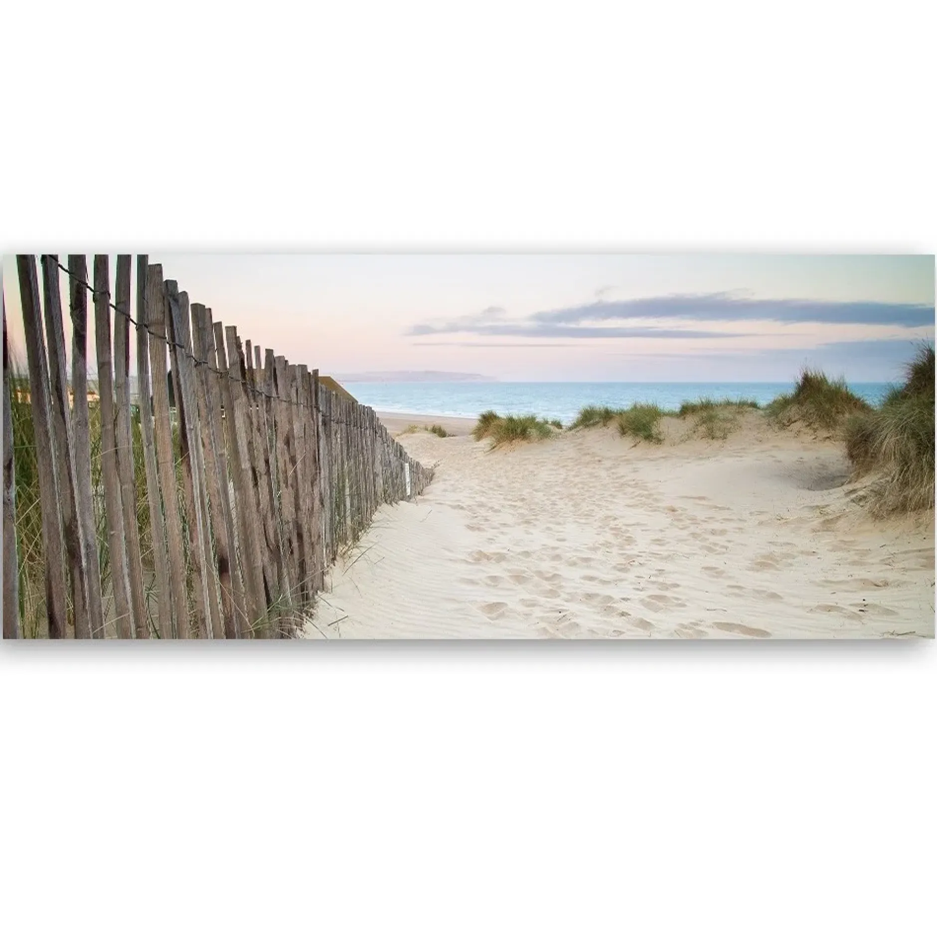 Kunstdruck auf Leinwand 'Fence Trail'