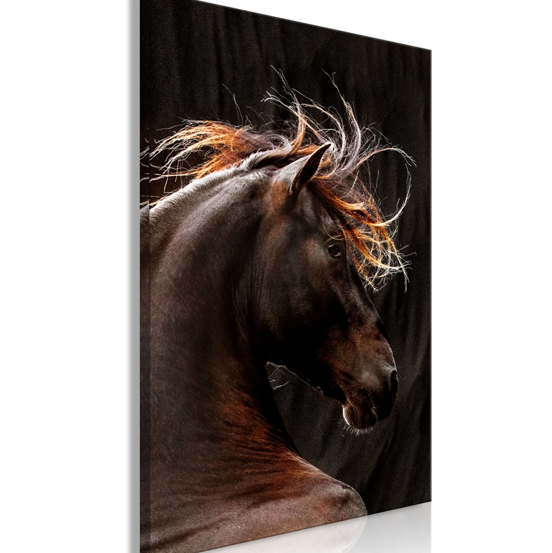 Kunstdruck auf Leinwand 'Fiery Wind Vertical'
