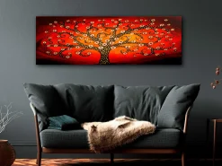 Kunstdruck auf Leinwand 'Fiery Tree Narrow'