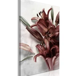 Kunstdruck auf Leinwand 'Floral Form Vertical'