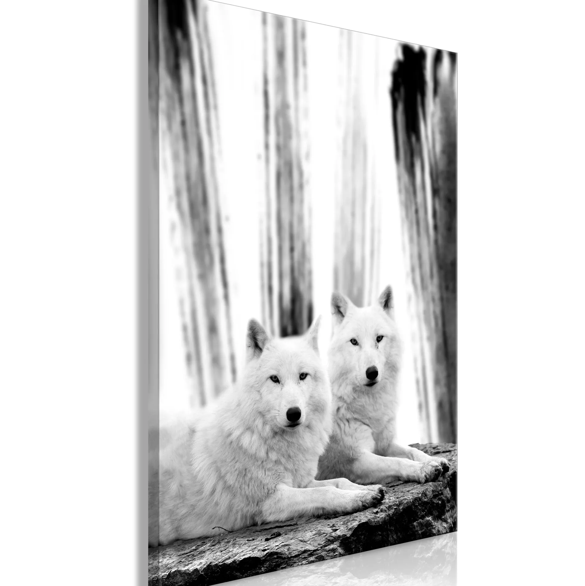 Kunstdruck auf Leinwand 'Forest Love Vertical'