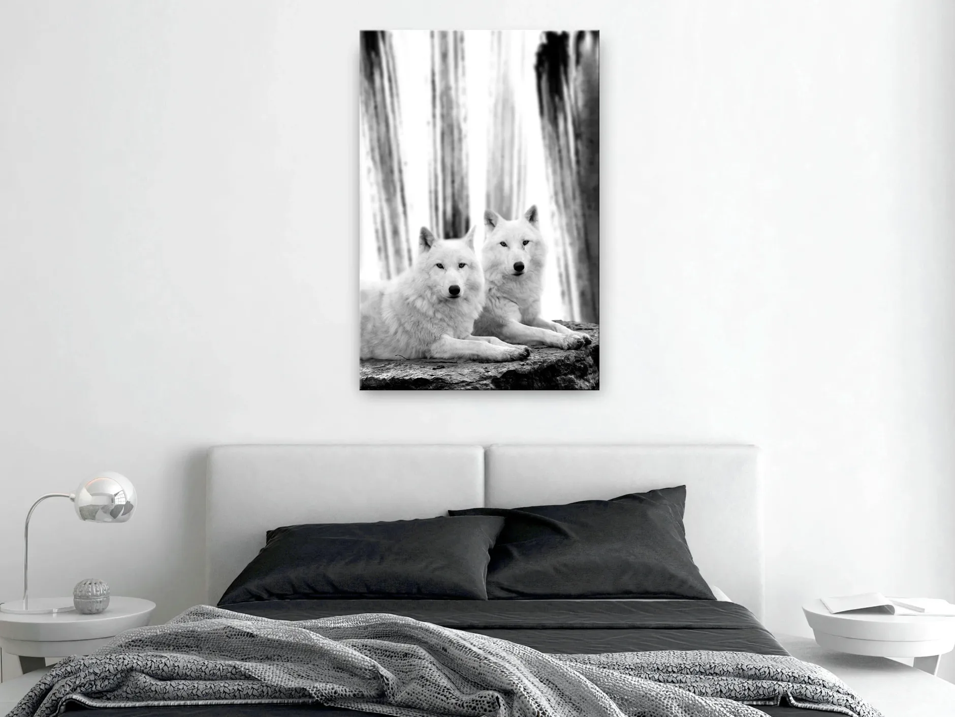 Kunstdruck auf Leinwand 'Forest Love Vertical'