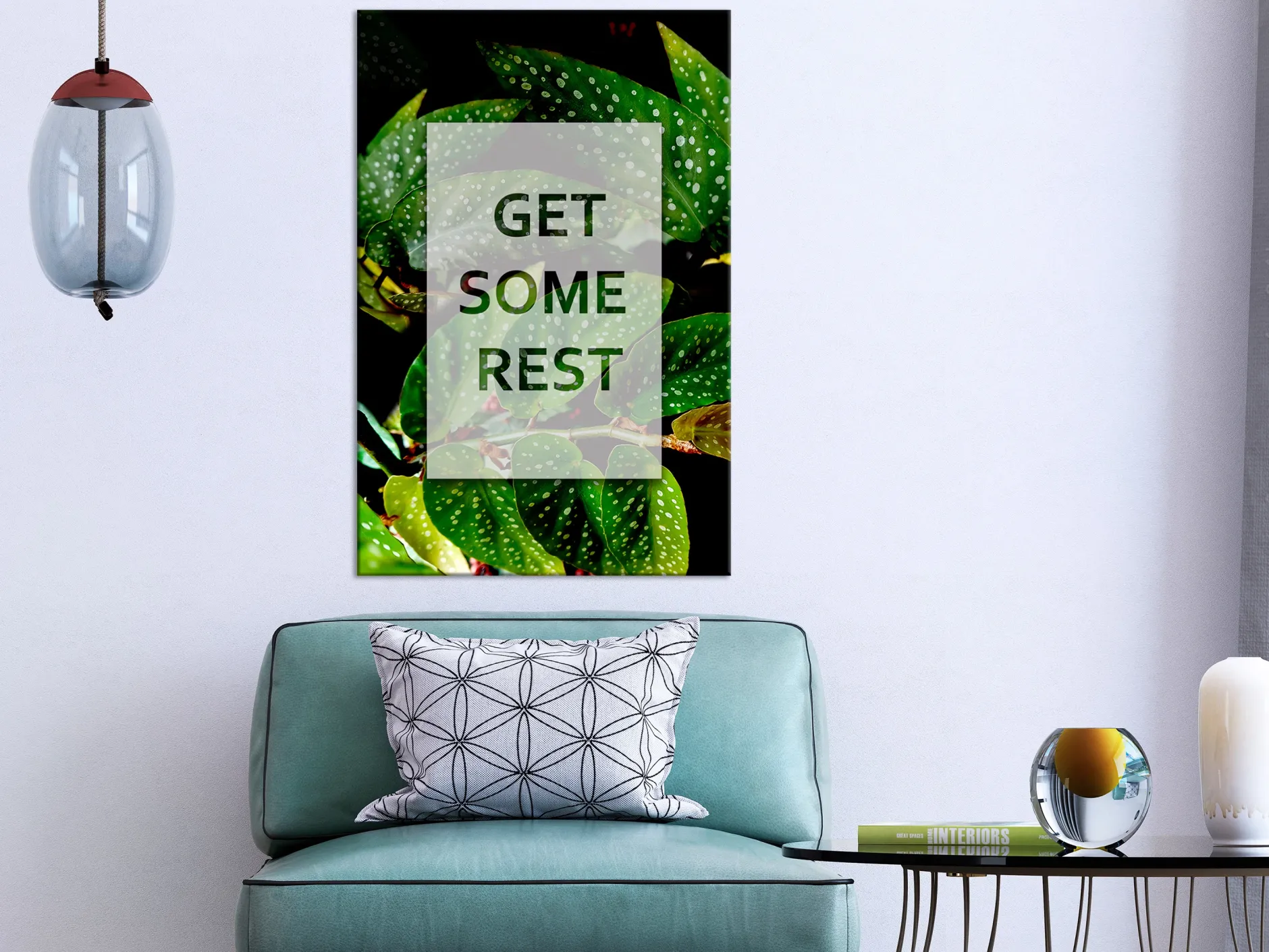 Kunstdruck auf Leinwand 'Get Some Rest Vertical'
