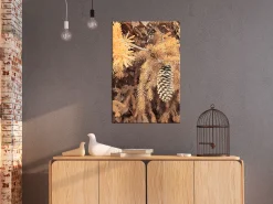 Kunstdruck auf Leinwand 'Golden Cone Vertical'