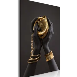 Kunstdruck auf Leinwand 'Gold of the Desert Vertical'