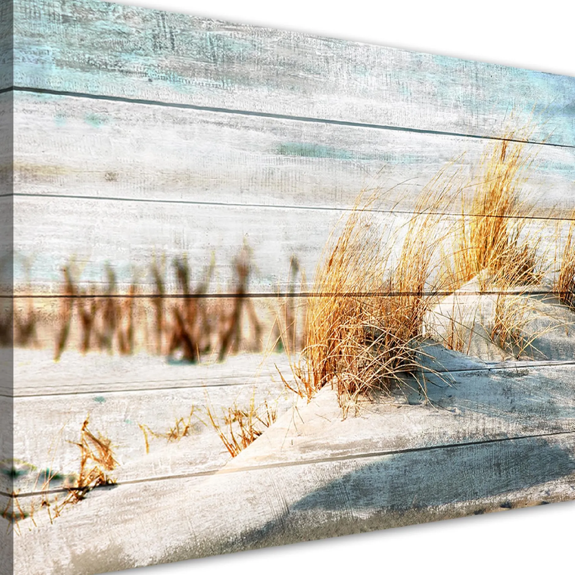 Kunstdruck auf Leinwand 'Grass Lines'
