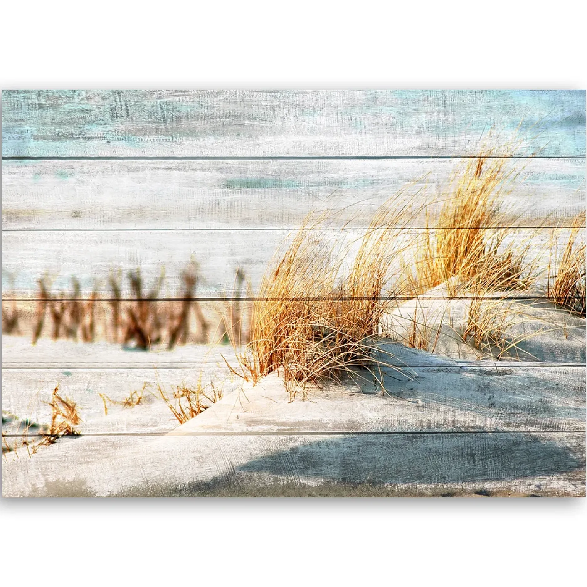 Kunstdruck auf Leinwand 'Grass Lines'