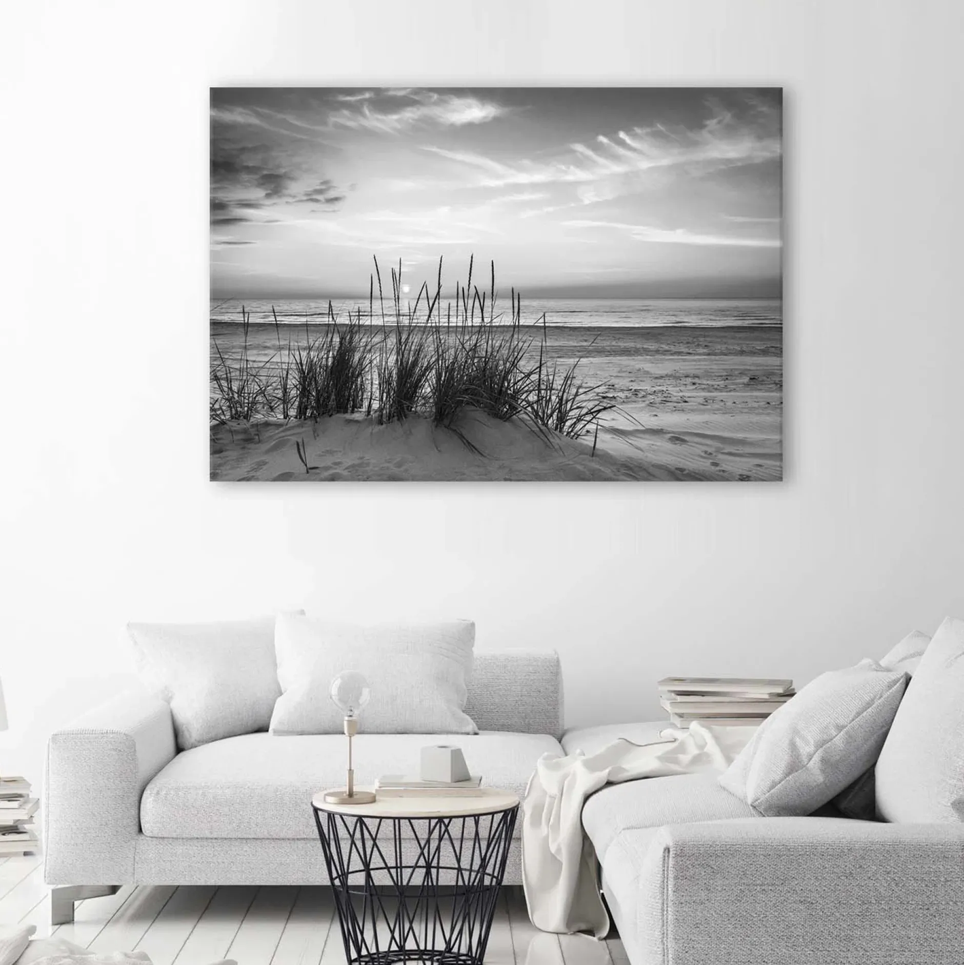 Kunstdruck auf Leinwand 'Gray Dawn'