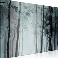 Kunstdruck auf Leinwand 'Hazy Forest Wide'