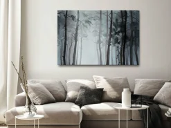 Kunstdruck auf Leinwand 'Hazy Forest Wide'