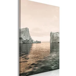 Kunstdruck auf Leinwand 'Ice Statues Vertical'