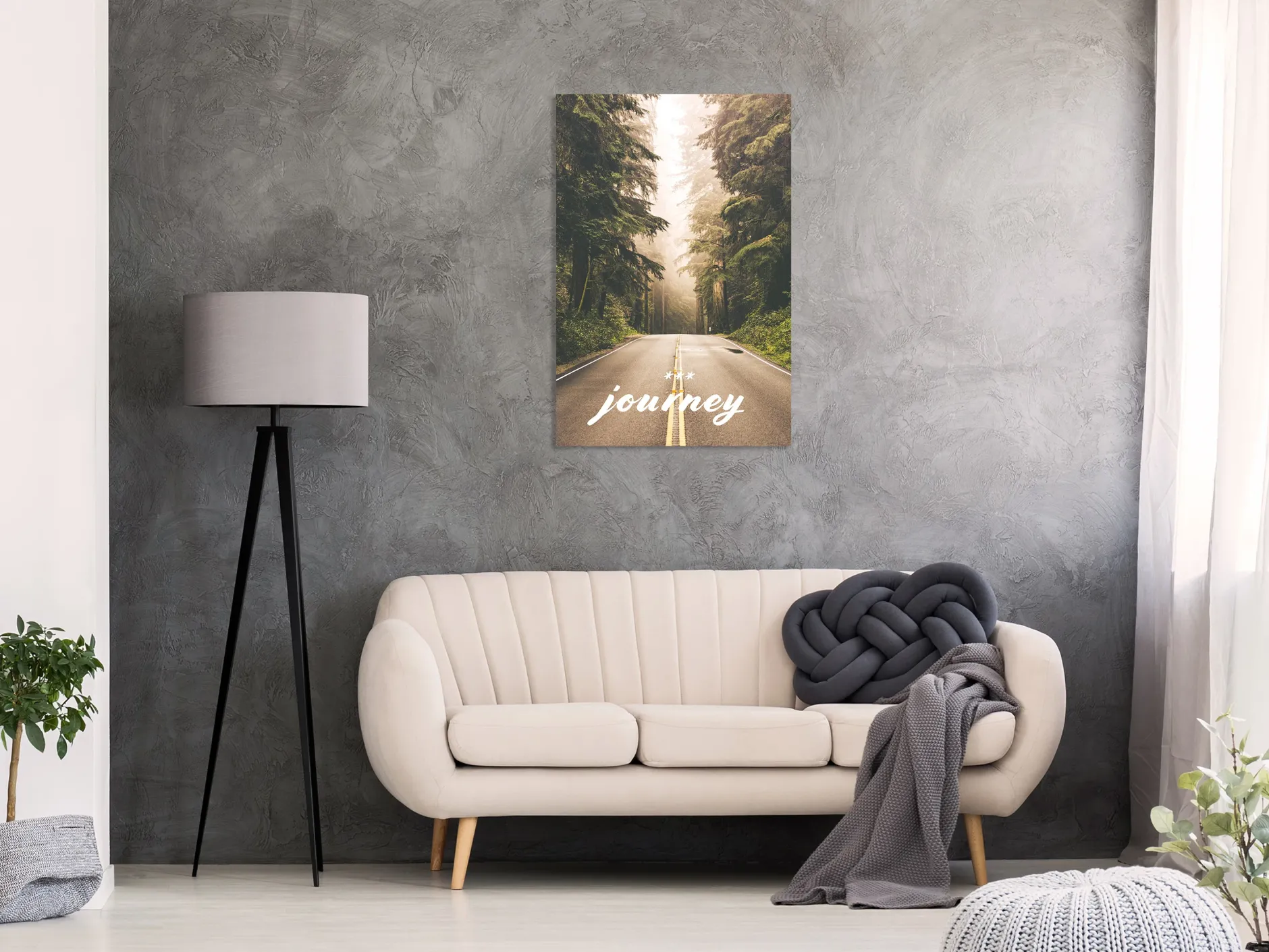 Kunstdruck auf Leinwand 'Journey Into The Unknown Vertical'