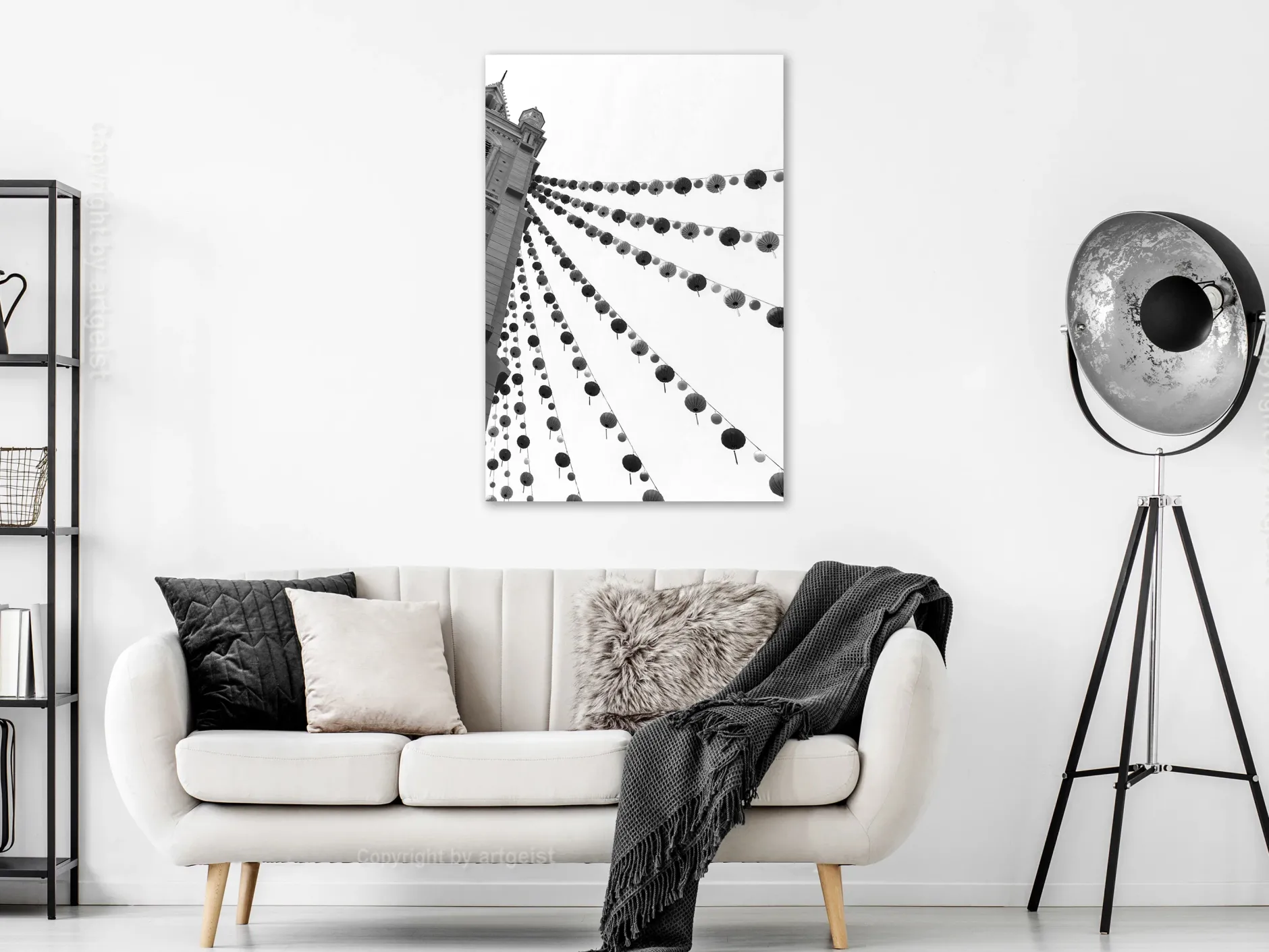 Kunstdruck auf Leinwand 'Joyful Festival Vertical'