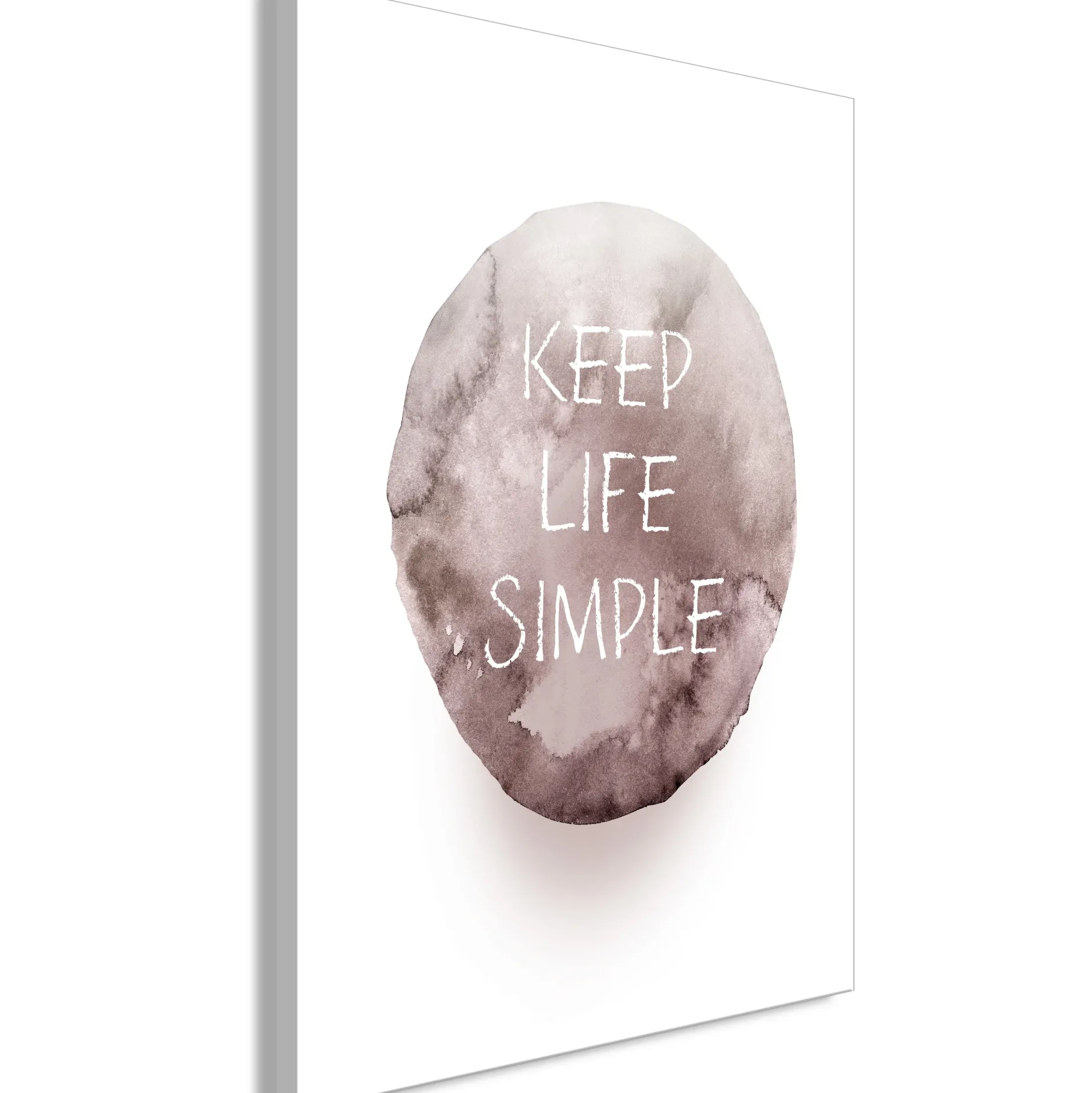 Kunstdruck auf Leinwand 'Keep Life Simple Vertical'
