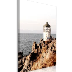 Kunstdruck auf Leinwand 'Lantern On The Cliff Vertical'