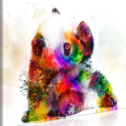Kunstdruck auf Leinwand 'Little Panda Wide'