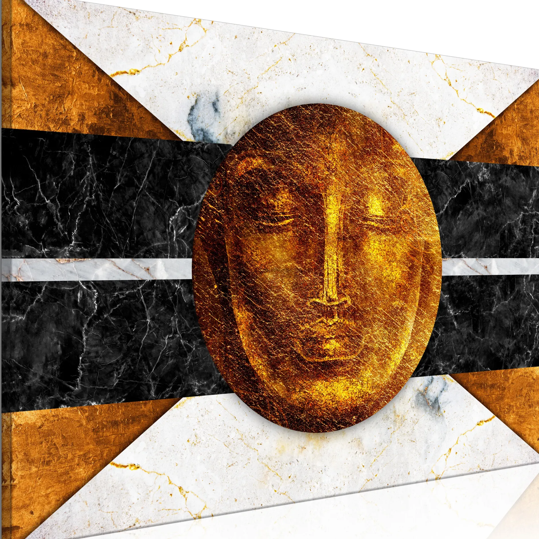 Kunstdruck auf Leinwand 'Look Into the Past Wide'
