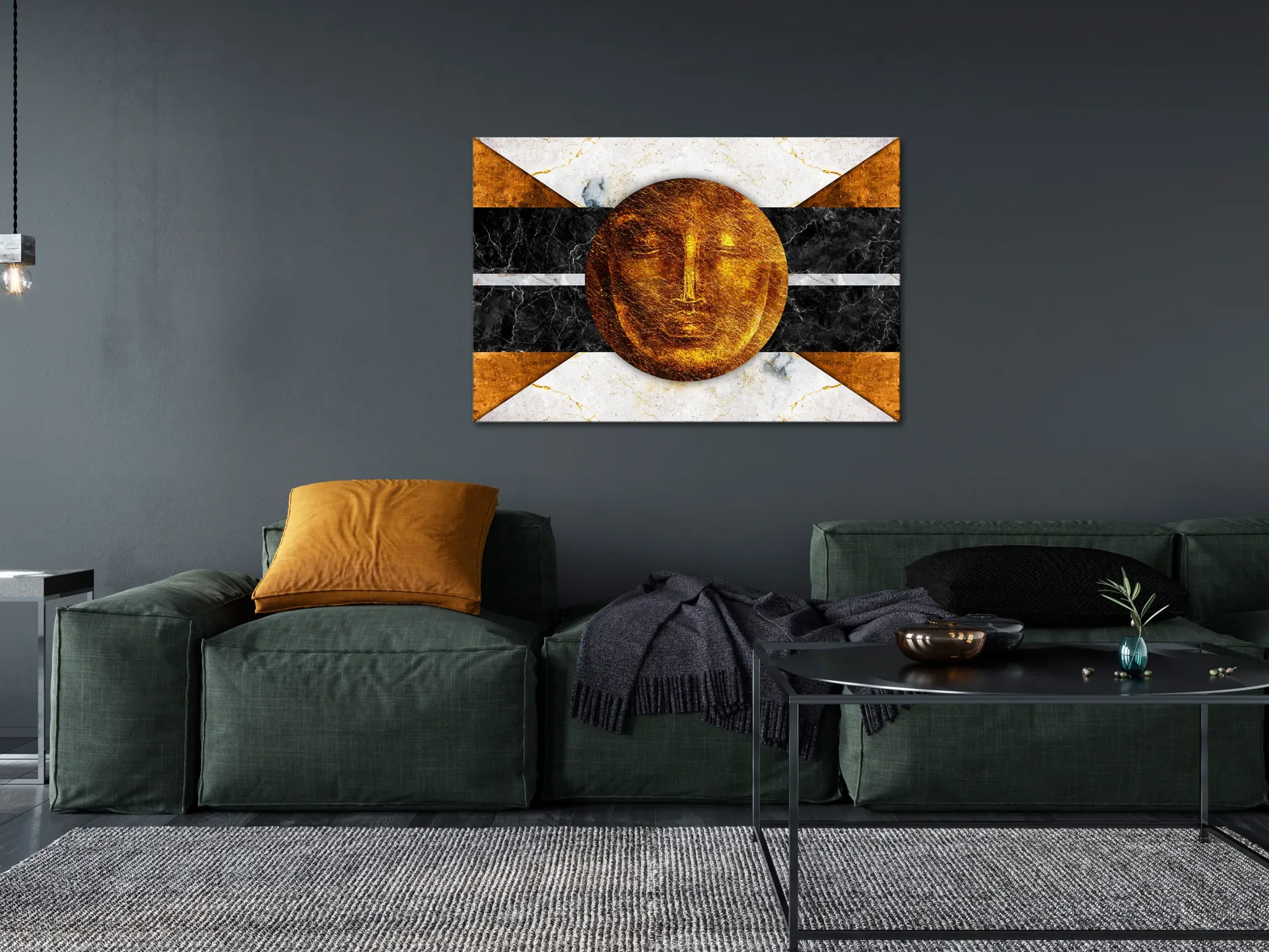 Kunstdruck auf Leinwand 'Look Into the Past Wide'