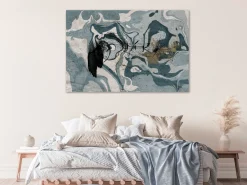 Kunstdruck auf Leinwand 'Marbled Reflection Wide'