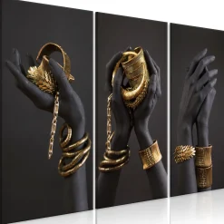 Kunstdruck auf Leinwand 'Midass Touch (3-teilig)'