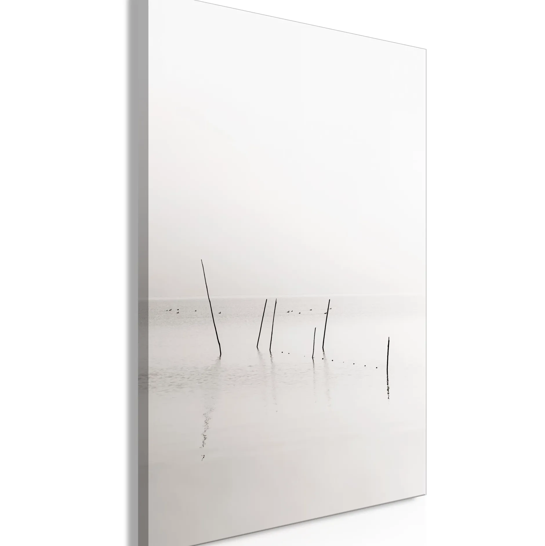 Kunstdruck auf Leinwand 'Misty Trail Vertical'