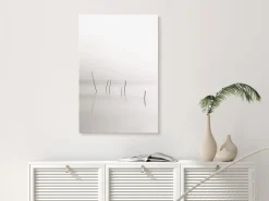 Kunstdruck auf Leinwand 'Misty Trail Vertical'