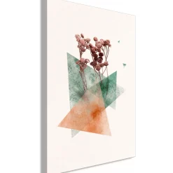 Kunstdruck auf Leinwand 'Modernist Flower Vertical'