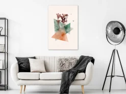 Kunstdruck auf Leinwand 'Modernist Flower Vertical'