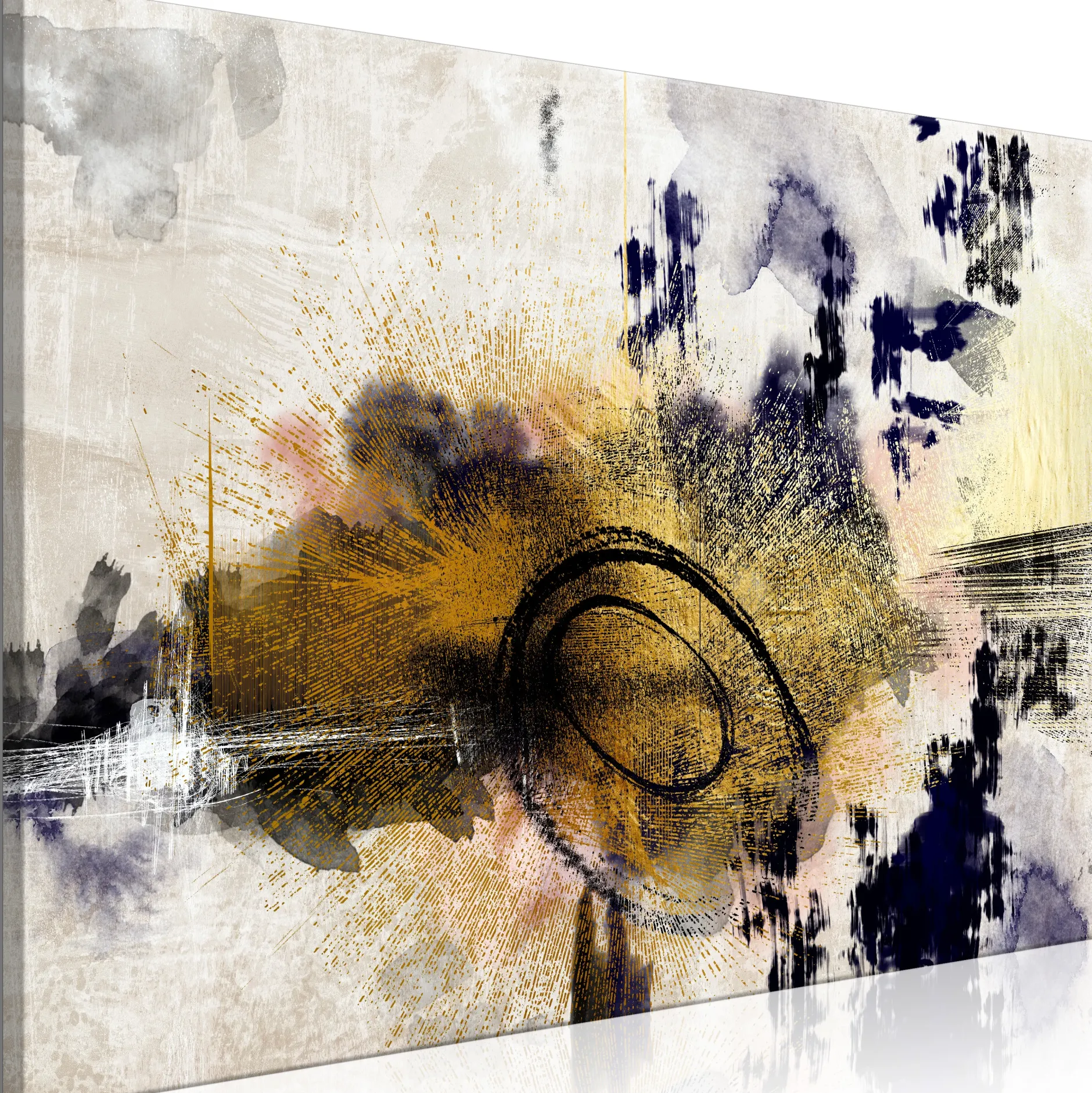 Kunstdruck auf Leinwand 'Morning on the River Wide'