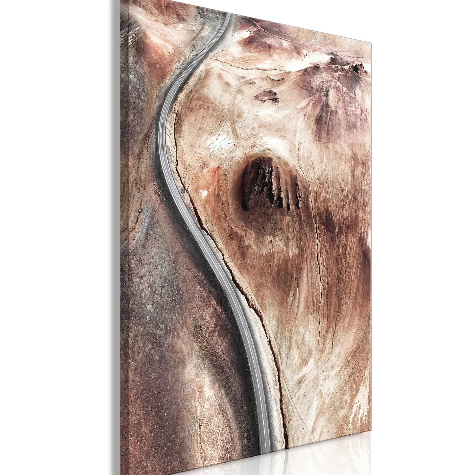 Kunstdruck auf Leinwand 'Mountain Serpentine Vertical'