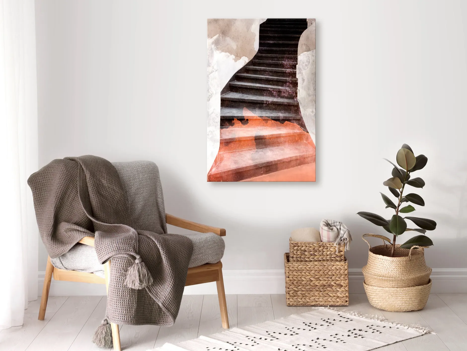 Kunstdruck auf Leinwand 'Next Step Vertical'