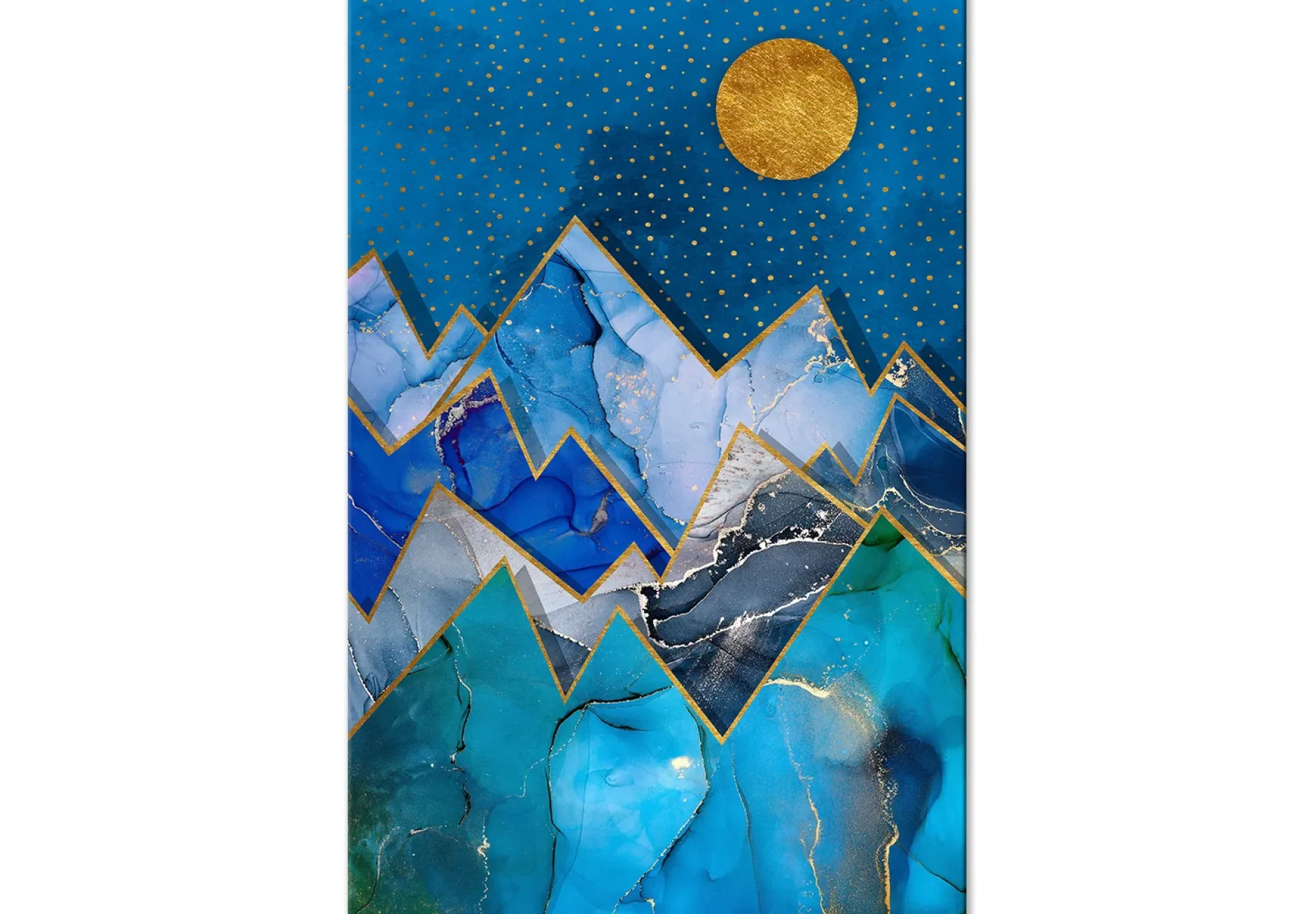 Kunstdruck auf Leinwand 'Night Walk Vertical'