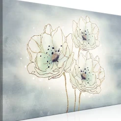Kunstdruck auf Leinwand 'Ocean Flowers Wide'