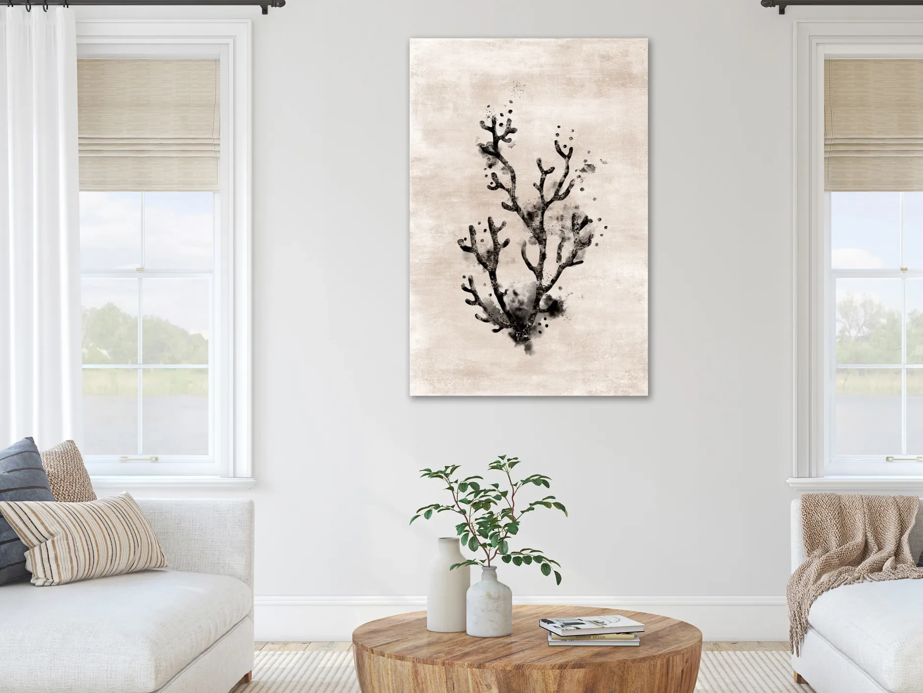Kunstdruck auf Leinwand 'Ocean Beauty Vertical'