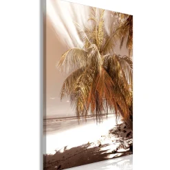 Kunstdruck auf Leinwand 'Palm Shadow Vertical'
