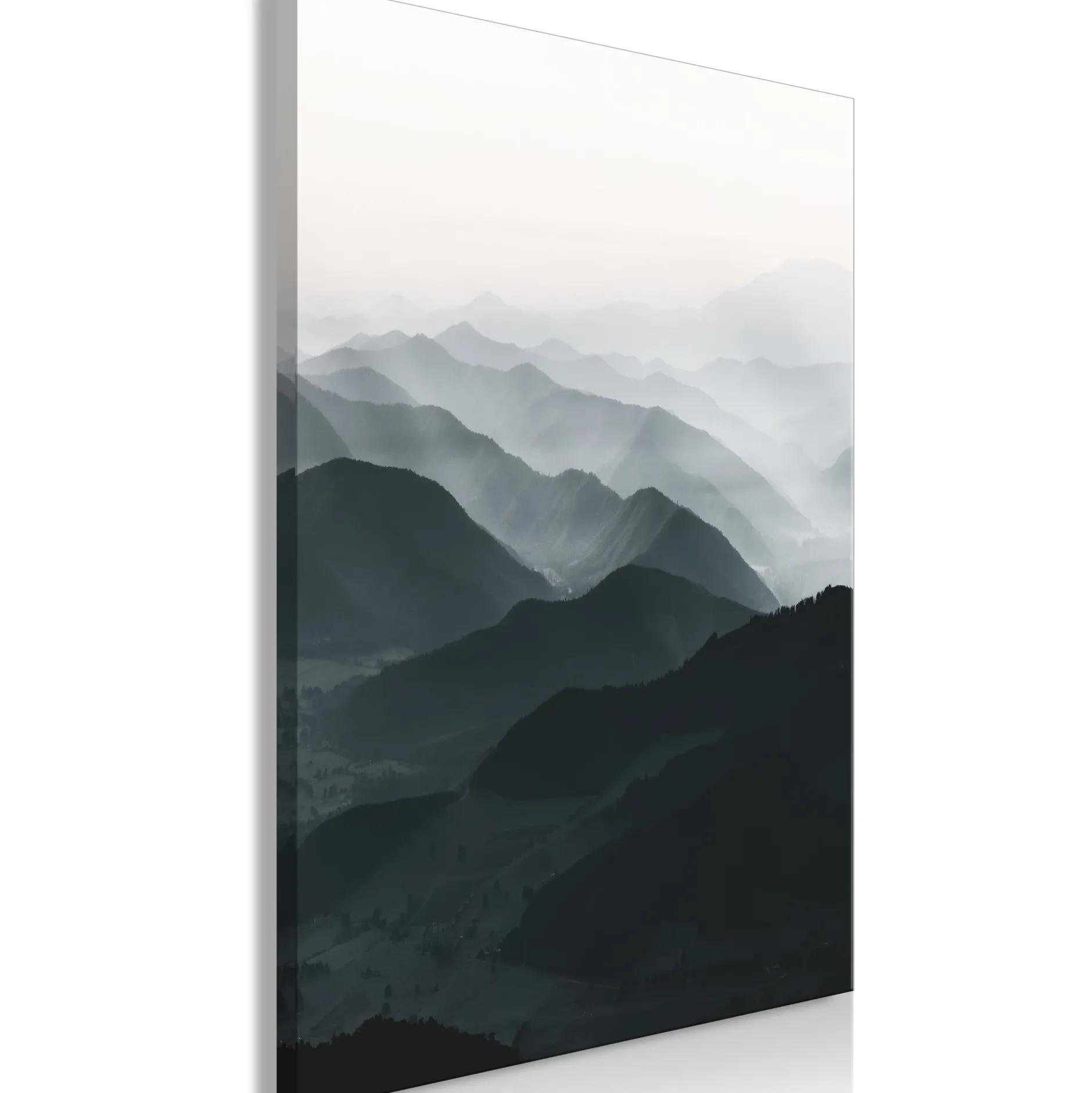 Kunstdruck auf Leinwand 'Parallel Ridges Vertical'