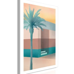 Kunstdruck auf Leinwand 'Pastel Alley Vertical'