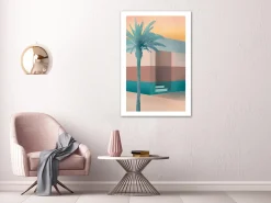 Kunstdruck auf Leinwand 'Pastel Alley Vertical'