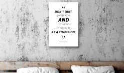 Kunstdruck auf Leinwand 'Quote - Muhammad Ali Vertical'