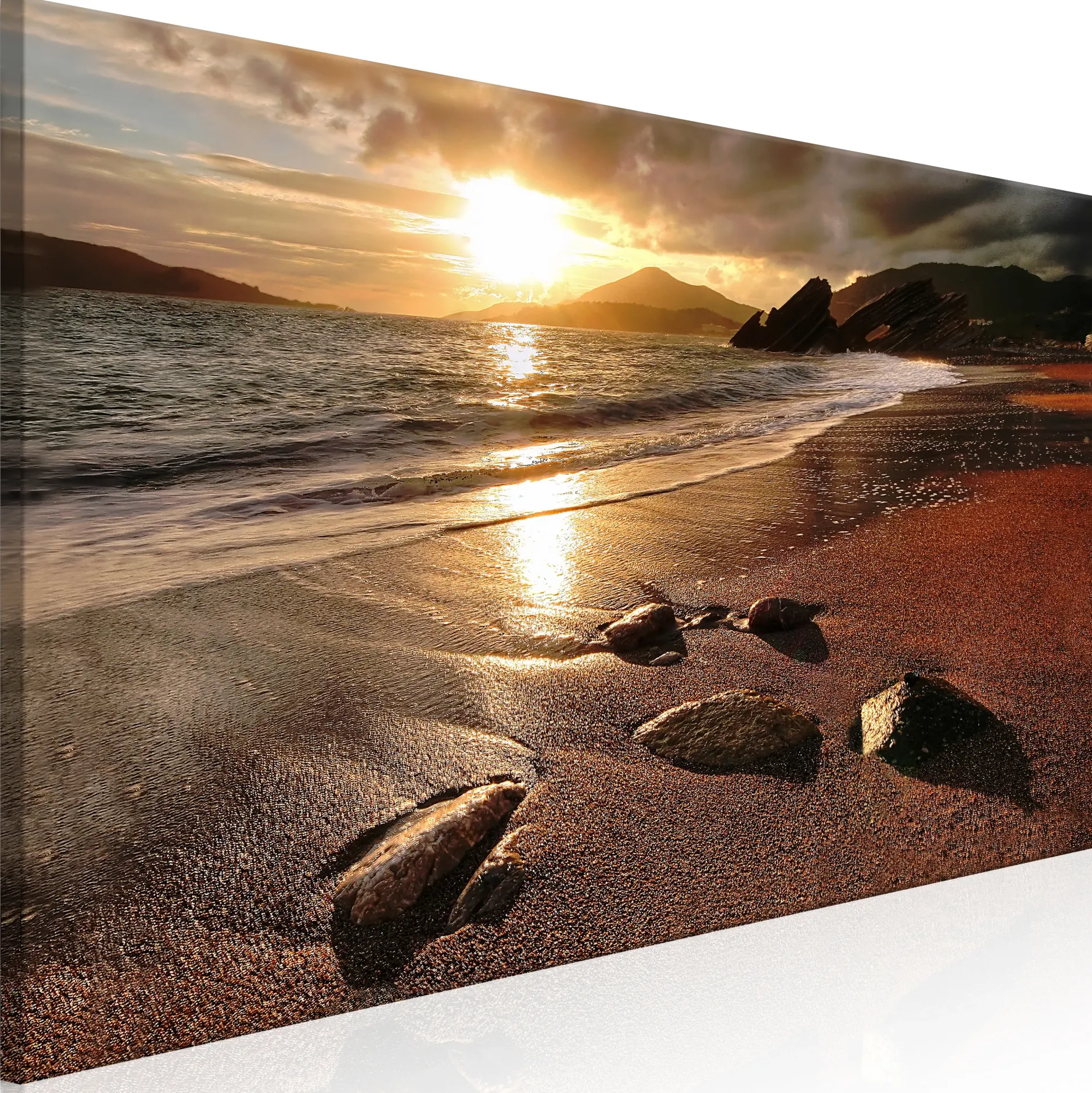 Kunstdruck auf Leinwand 'Rafailovichi Beach Narrow'