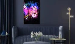 Kunstdruck auf Leinwand 'Rainbow Mane Vertical'