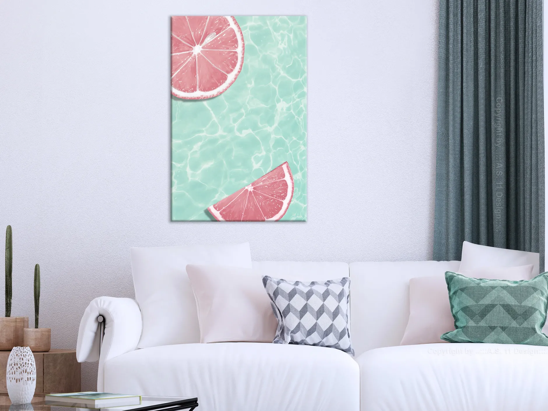 Kunstdruck auf Leinwand 'Refreshing Deep Vertical'