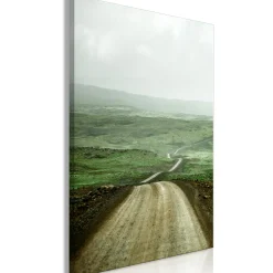 Kunstdruck auf Leinwand 'Road Across the Plains Vertical'